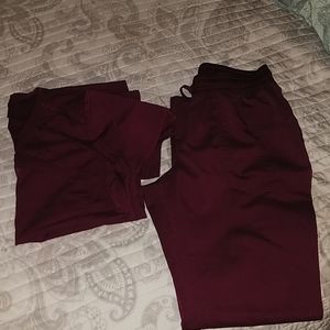 Scrubstar maroon scrub set